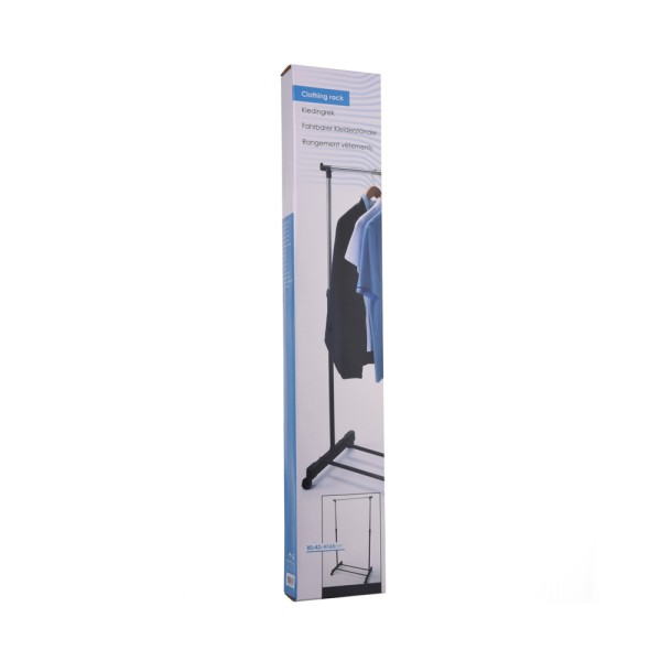EH CLOTHING RACK SINGLE 80X43X160CM