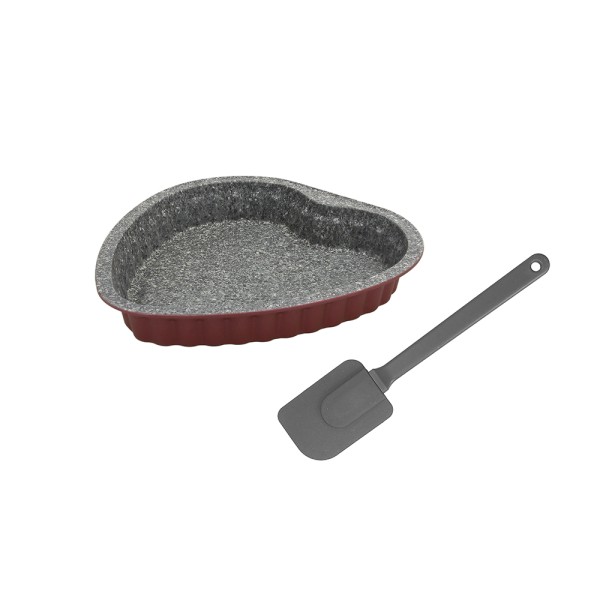 TOGNANA SWEET CHERRY SET CAKE HEART 24CM W SPATULA