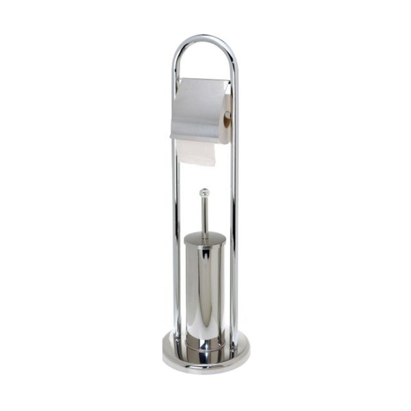 BATH SOLUTIONS TOILET BRUSH AND ROLL HOLDER