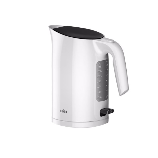 BRAUN KETTLE 2200W FAST BOILING 45 SECONDS WHITE