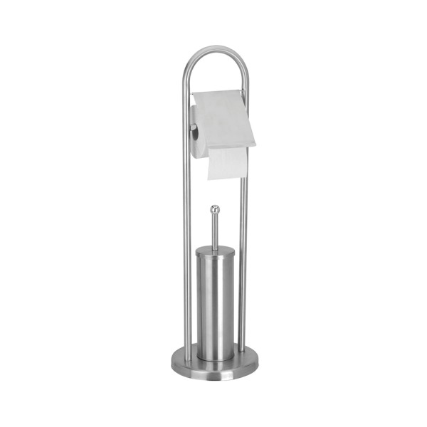 BATH SOLUTIONS SP .NK TOILET BRUSH AND ROLL HOLDERT