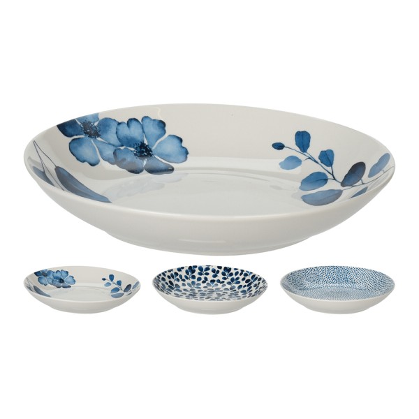 SIAKI PLATE DEEP PATIO DESIGN BLUE