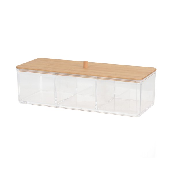 ELEGANZA MAKEUP ORGANIZER PS BAMBOO