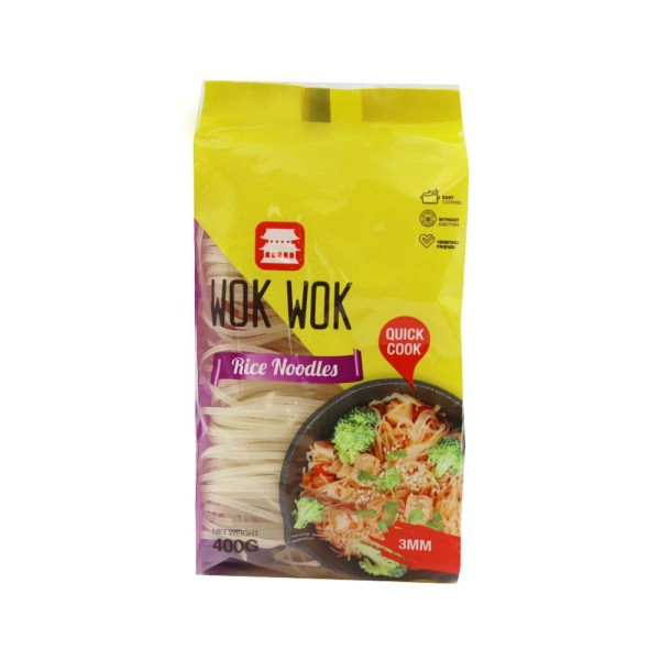 WOK WOK RICE NOODLES 3MM