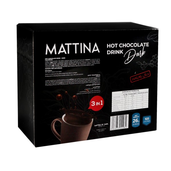 MATTINA HOT CHOCOLATE 3IN1 DARK SACHET
