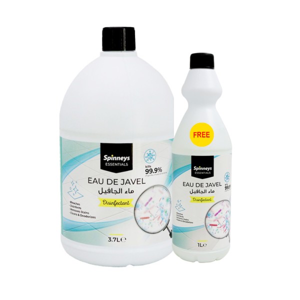 SPINNEYS ESSENTIALS BLEACH ORIGINAL 3.7L + 1L FREE