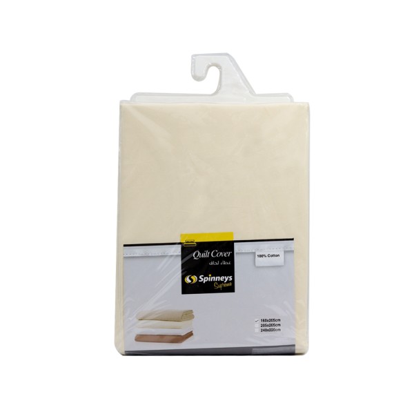 SPINNEYS QUILT COVER IVORY 100PCENT COTTON