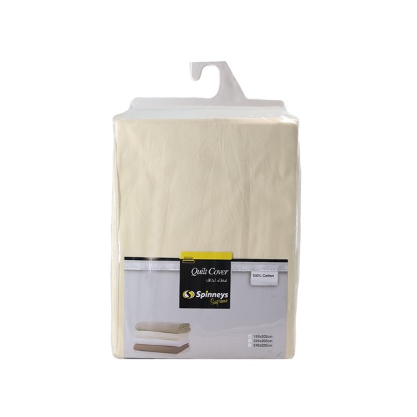 SPINNEYS QUILT COVER IVORY 100PCENT COTTON