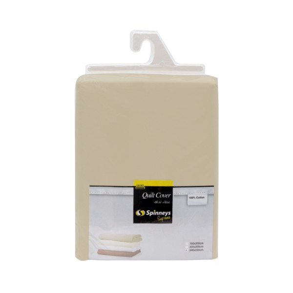 SPINNEYS QUILT COVER IVORY 100PCENT COTTON