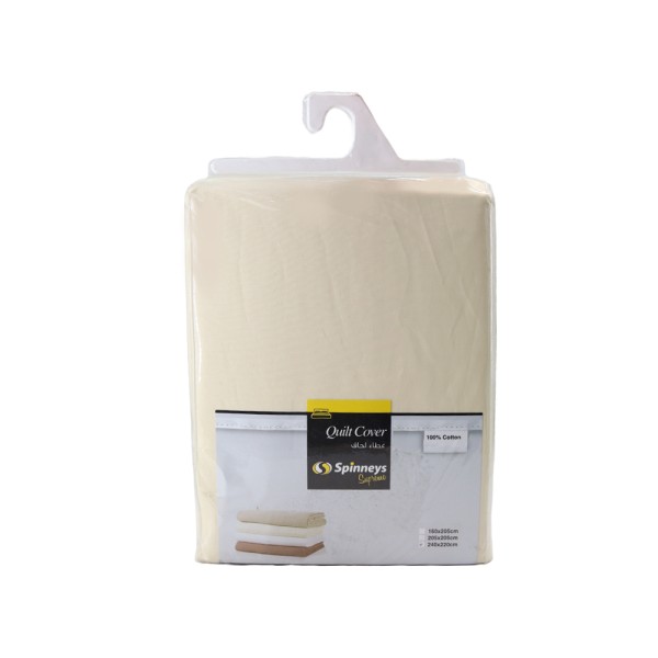 SPINNEYS QUILT COVER IVORY 100PCENT COTTON