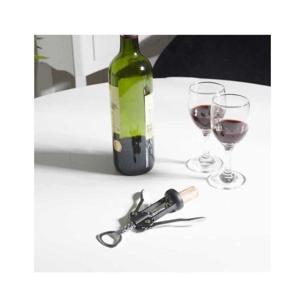 COOK C STAINLESS STEEL COLOUR DOUBLE LEVER CORKSCREW