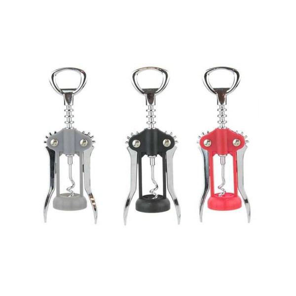COOK C STAINLESS STEEL COLOUR DOUBLE LEVER CORKSCREW