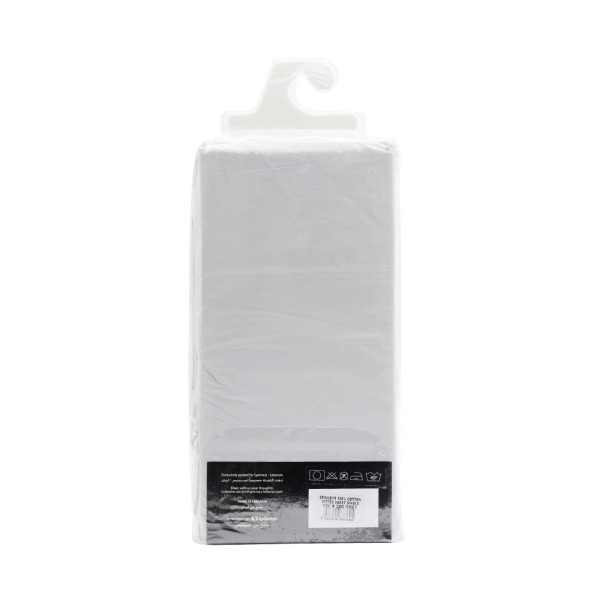 SPINNEYS FITTED SHEET 100% COTTON PEARL GREY