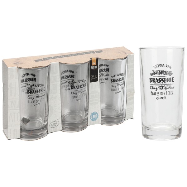 HARD GOODS DRINKING GLASS SET 3PCS