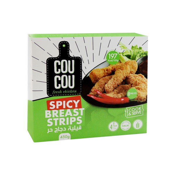 COUCOU CRISPY BREAST STRIPS SPICY