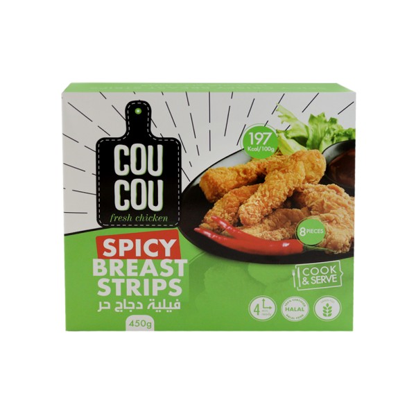 COUCOU CRISPY BREAST STRIPS SPICY