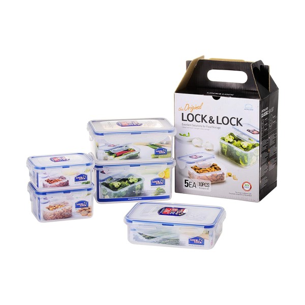 LOCK+LOCK CLASSIC STORAGE SET 1.1L+850+550+470+350ML