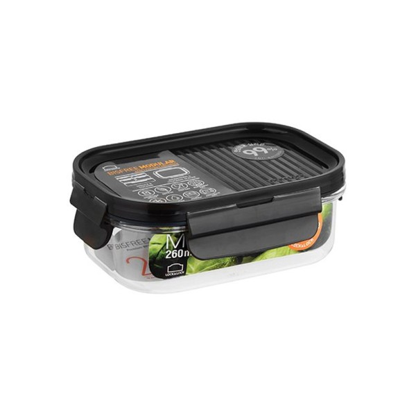 LOCK+LOCK MODULAR BISFREE RECTANGULAR CONTAINER BROWN