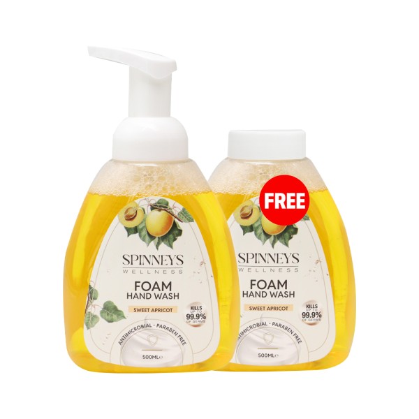SPINNEYS WELLNESS FOAM HAND WASH SWEET APRICOT