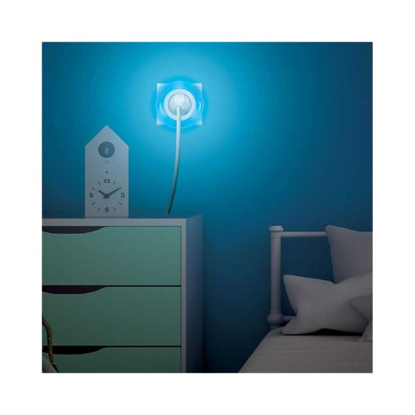 CHERCHE IDEE WHITE BLUE GREEN NIGHTLIGHT  DETECTOR