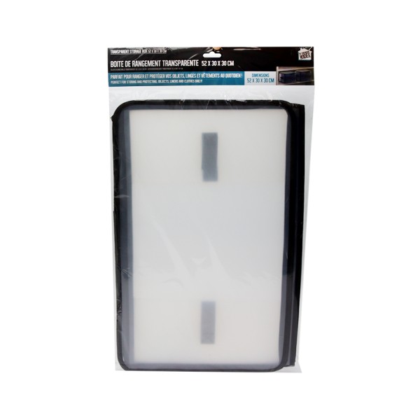 CHERCHE IDEE CLEAR STORAGE BOX H30CM
