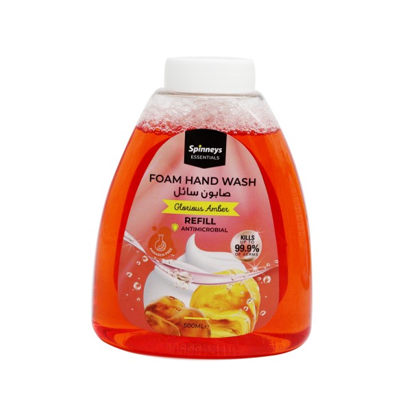 SPINNEYS ESSENTIALS REFILL FOAM HAND WASH GLORIOUS AMBER