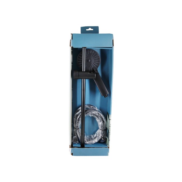 BATH SOLUTIONS SHOWER SET MATT BLACK