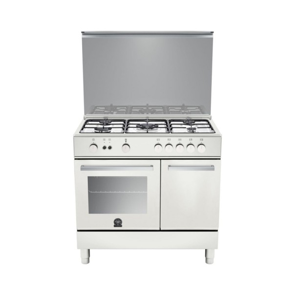 LAGERMANIA GAS COOKER 4+1 TRIPLE BURNERS NI IGINITION WH