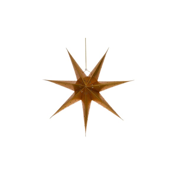 STAR PAPER WITH LED GOLD