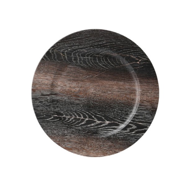 EH PLATE WITH WOODEN FINISH