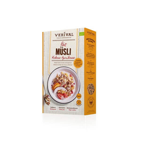 VERIVAL MUESLI WITH COCONUT AND APRICOTS