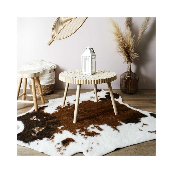 HD FACTORY ROUND COFFEE TABLE WOOD PINE NATURAL