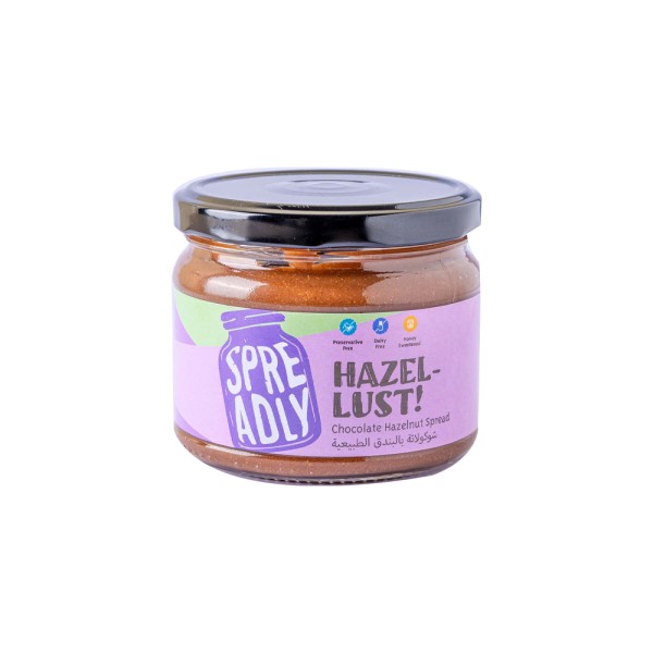 SPREADLY HAZELLUST - NATURAL CHOCOLATE HAZELNUT SPREAD