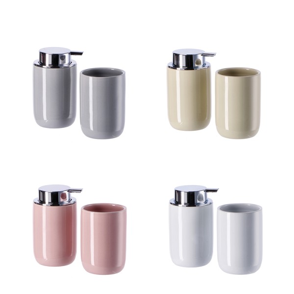 AD TREND CERAMIC BATH SET 4 ASS