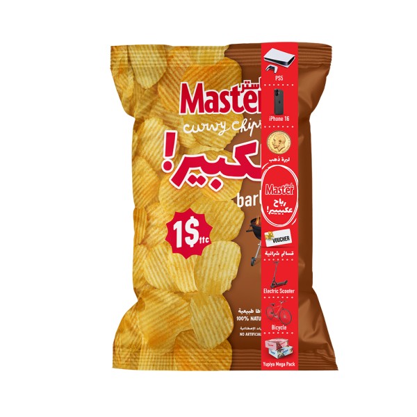 MASTER CURVY BARBEQUE CHIPS KBIR