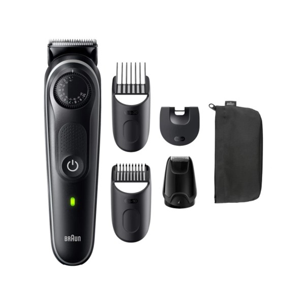 BRAUN BEARD TRIMMER CORDLESS 100 MIN RUNTME WASHABLE 