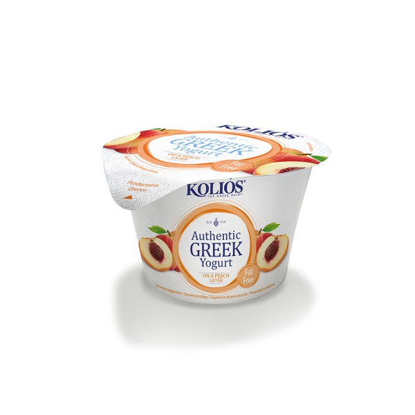KOLIOS AUTHENTIC GREEK PEACH YOGURT 0PCENT
