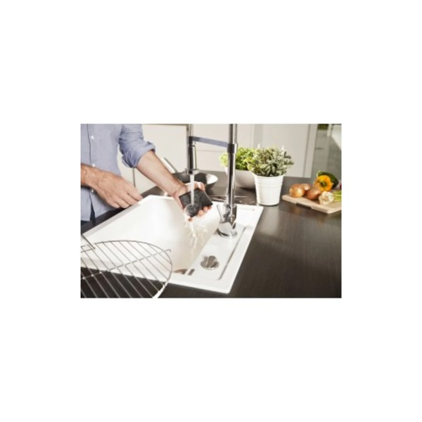 Vileda Glitzi Power Inox Metallic scouring pad, strong cleaning performance, ideal stainless steel pots, pack of 2