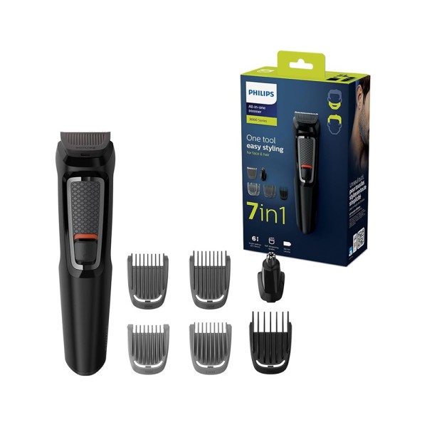 PHILIPS MULTIGROOM FACE HAIR NOSE AND EAR TRIMMER CORDLESS