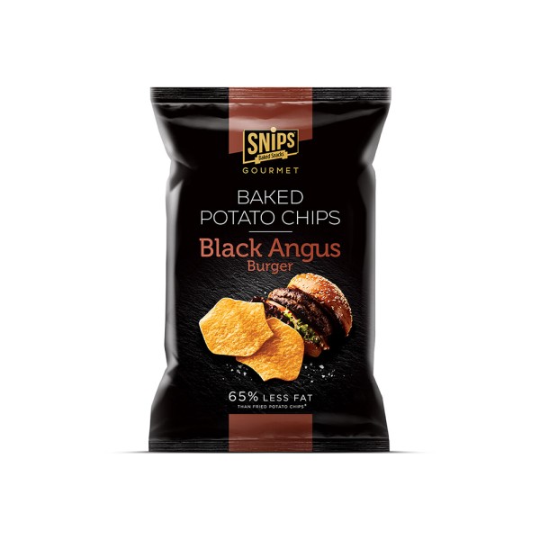 SNIPS GOURMET BAKED POTATO ANGUS BURGER CHIPS