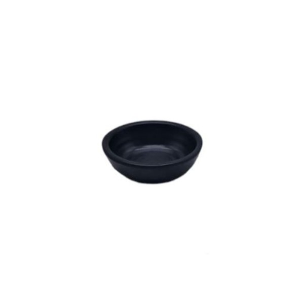MELAMINE ROUND SAUCE BOWL BLACK
