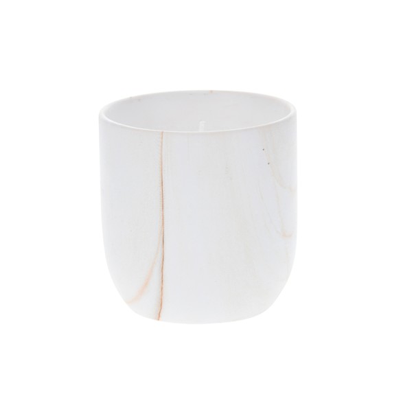 EH SCENTED CANDLE PORCELAIN M POT MARBLE 3ASS 9x9x9CM