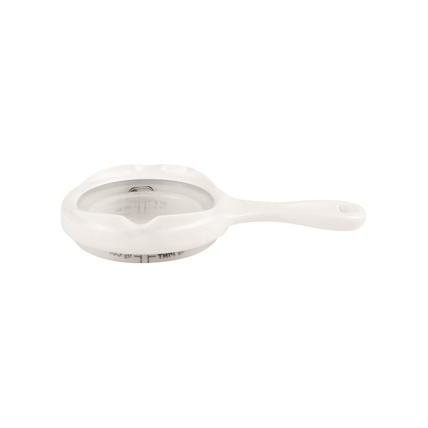 GHIDINI SILICONE COLLAPSIBLE MEASURING CUP 1/2 CUP WHITE