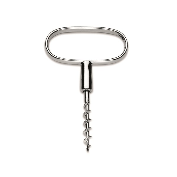GHIDINI CHROME SIMPLE CORK PULLER CARDED