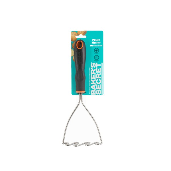 BAKER'S SECRET STAINLESS STEEL POTATO MASHER