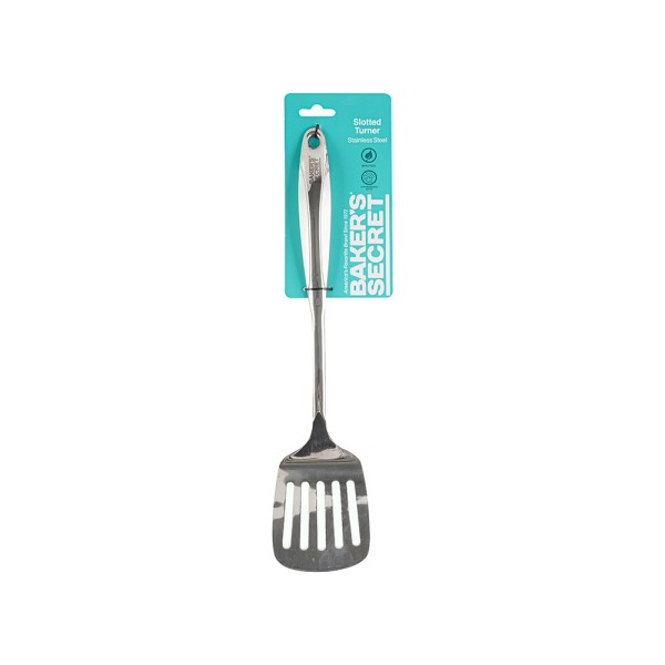 BAKER'S SECRET STAINLESS STEEL SLOTTED TURNER