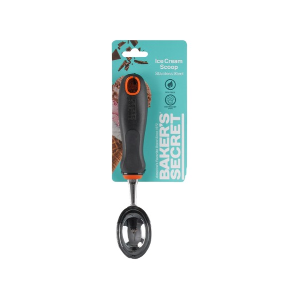 BAKER'S SECRET STAINLESS STEEL ICE-CREAM SCOOP
