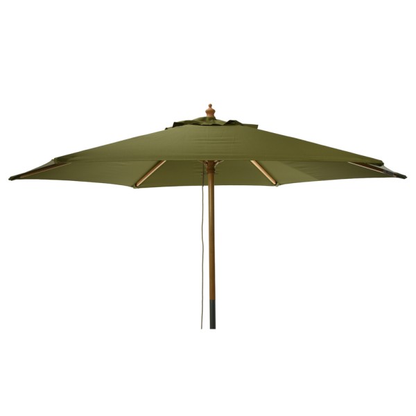 HARD GOODS UMBRELLA POPLAR WOOD NATURAL GREEN WATERPROOF