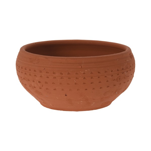 HARD GOODS FLOWER POT TERRACOTTA WIDE TRADITIONAL TERRA COL