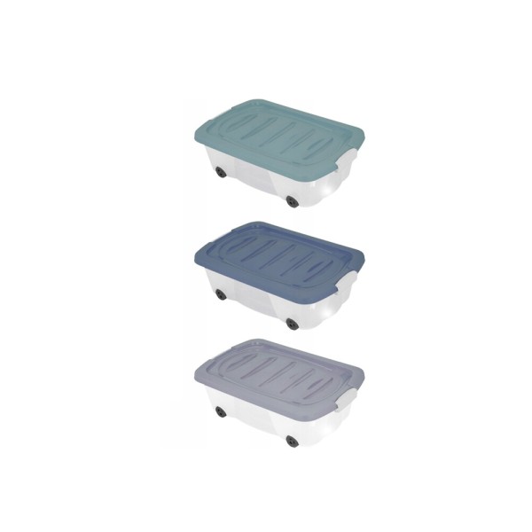 HARD GOODS STORAGE BOX UNDER BED 3ASS CLR